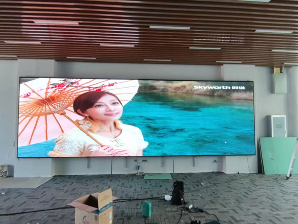 上蔡P1.53led小间距屏安装案例